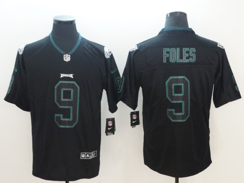 Men's Philadelphia Eagles #9 Nick Foles Black Jersey